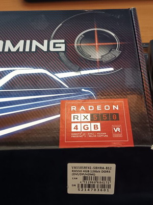 AMD Radeon RX 550 4 GB GDDR5 graphics card like new