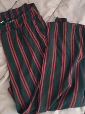 Plus sizes spring palazzo pants like new, black and red