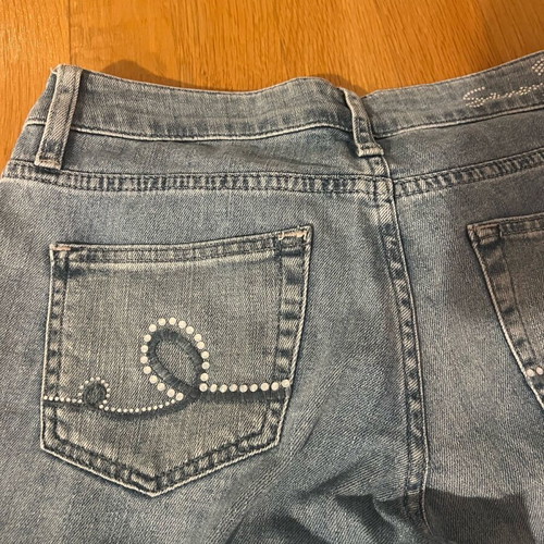 Seven7 Jean pants light skinny with rhinestones like new