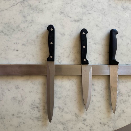 Magnetic knife holder 53 cm like new, metal inox