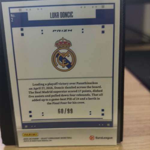 Luka Doncic Sticker Card New