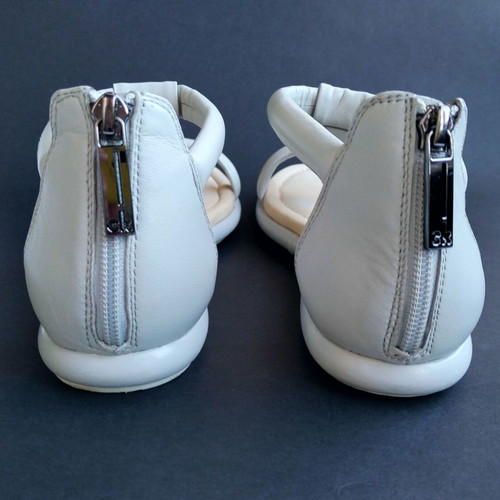 Calvin Klein flat sandals milky gray size 39 like new