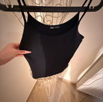 Zara black top new, size Medium