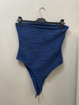 Shein μπλε ηλεκτρικό κορμάκι, νούμερο M petite