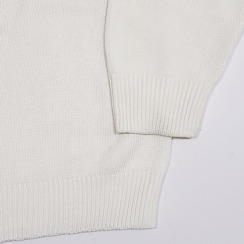 Lacoste knitted pullover sweater L-XL like new, white