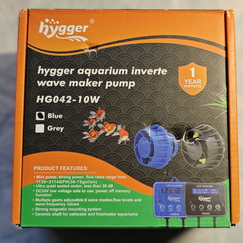 Hygger 10W DC Wave Maker Aquarium Circulation Pump with 6 Wave Modes