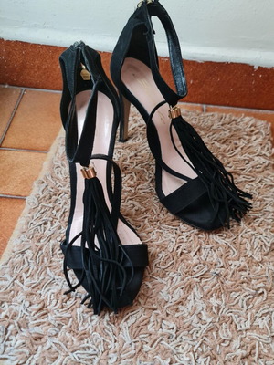 Sante women's sandal used, black, size 37