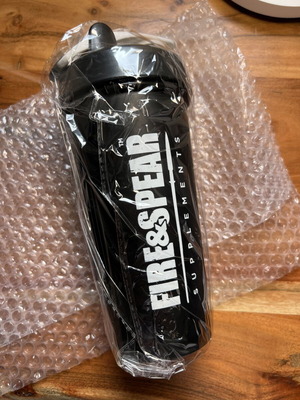 Fire & Spear shaker bottle new