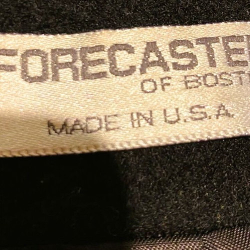 Forecaster coat size M black 100% wool like new