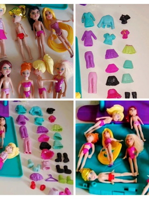 Polly Pocket 8 κούκλες με αξεσουάρ σαν καινούργιο
