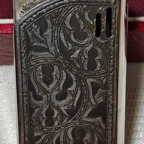 Marco Best piezoelectric lighter, silver-plated with designs