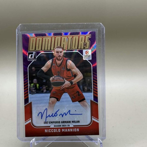 Niccolò Mannion Donruss EuroLeague 2024-25 Dominators card like new
