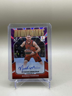 Niccolò Mannion Donruss EuroLeague 2024-25 Dominators card like new