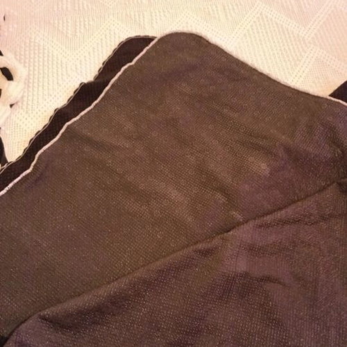 Throws winter 2 pieces black used, double sofa