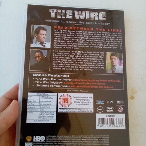 The Wire DVD series seasons 4 and 5 like new, subtitled