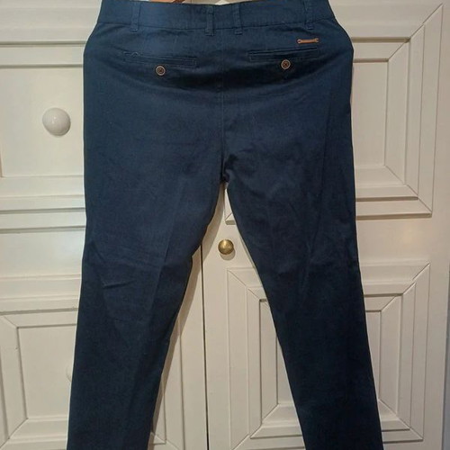 Leonardo Uomo Men's Blue Suit Pants like new with free shirt