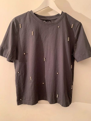 Sinsay Oversized T-shirt used, black and gray, sizes XXS/XS