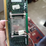 Intel Celeron 266 MHz Slot 1 processor used with cooler