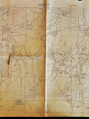 Βρετανικός στρατιωτικός χάρτης Δοϊράνης 1918 μεταχειρισμένος, Α’ Παγκόσμιος Πόλεμος