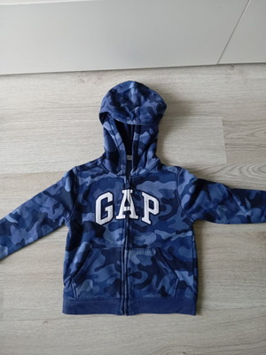 babyGap Logo Zip Hoodie with Blue Camo, 5 years