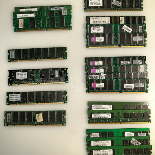SDRAM DDR1 DDR2 memories used, pack of 20 pieces
