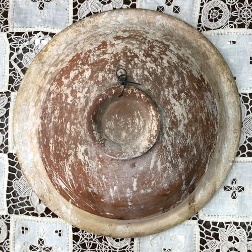 Tsanakkale bowl 19th century used, 27 cm diameter