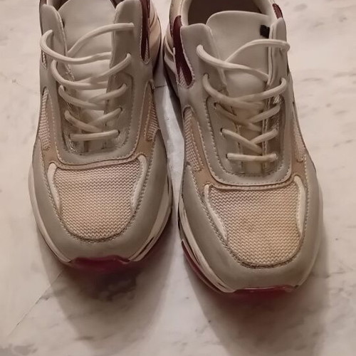 Renato Garini sneakers high-top like new, white and beige size 38