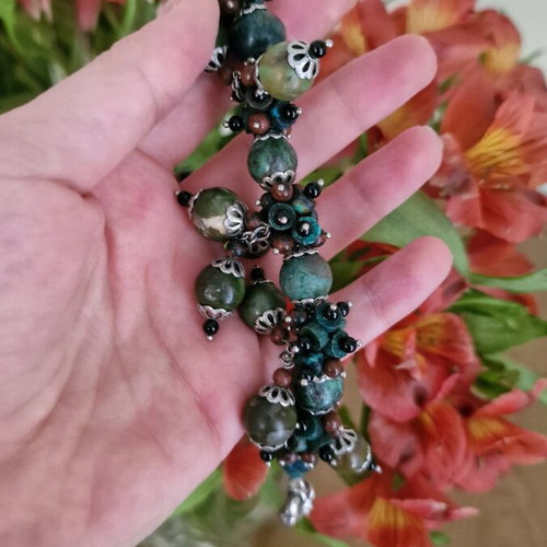 Summer Natural blue Gems Bracelet