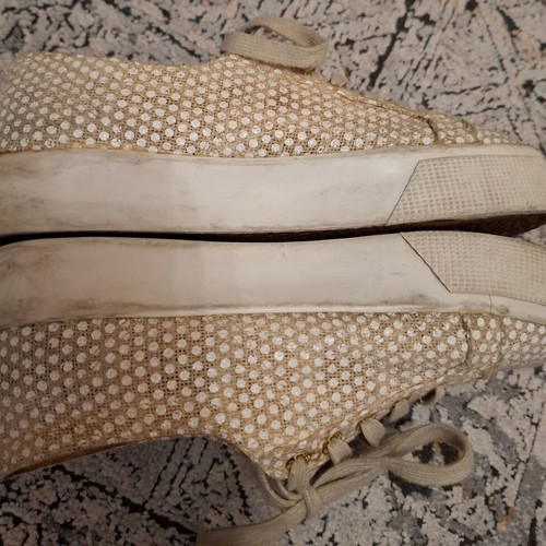 Superga sneakers used size 37 with beige and gold details