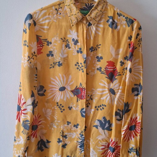 Viscose floral shirt United Colors of Benetton used, multicolor