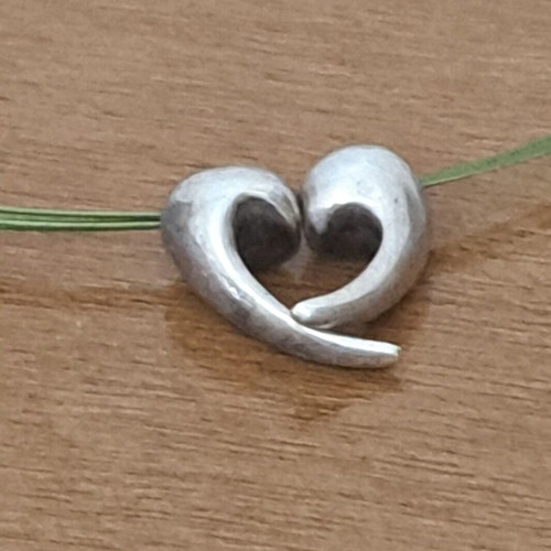 Choker with 925 Silver Pendant Minas Style like new, green and silver