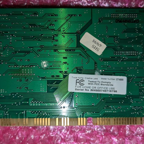 Creative Sound Blaster AWE64 ISA sound card used, CT4500, 1997, retro