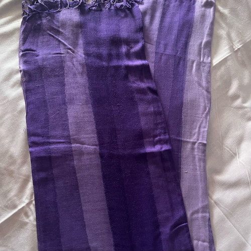 Scarf handkerchief used, purple, size 160x110