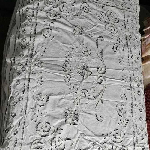 Handmade embroidery unused, dimensions 115x75