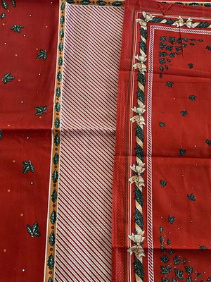 Christmas tablecloths new, set of 2 pieces