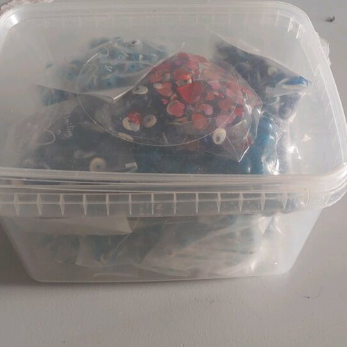 Evil eye beads like new, 580 g, blue and turquoise