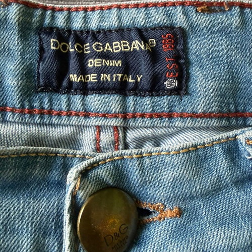 Dolce & Gabbana slim jeans like new, light wash, made in Italy