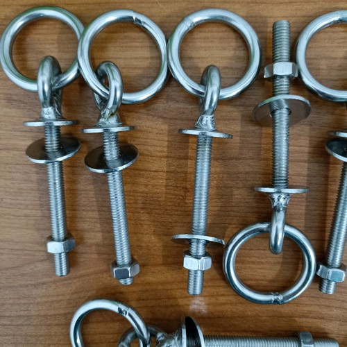 Maps with ring inox aisi 316 new, pack of 9 pieces