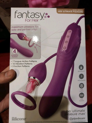 Fantasy For Her Ultimate Pleasure Max vibrator with clitoral stimulator and pump new