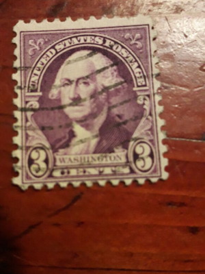 Γραμματόσημο 1932 3c George Washington μεταχειρισμένο