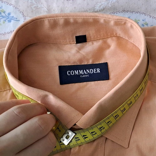 Commander Classic men's shirt used, salmon color, size XL