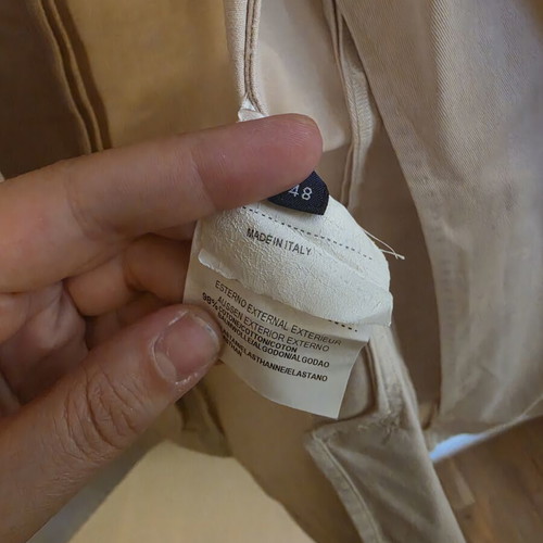 Trussardi beige jacket coat used size 48