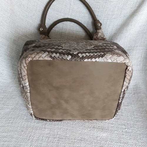 Handbag used beige and brown