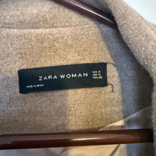 Zara trench coat like new, gray beige
