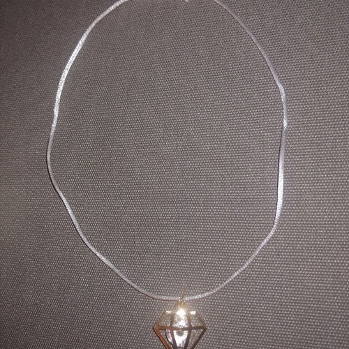 Children's faux pendant diamond design with crystal new
