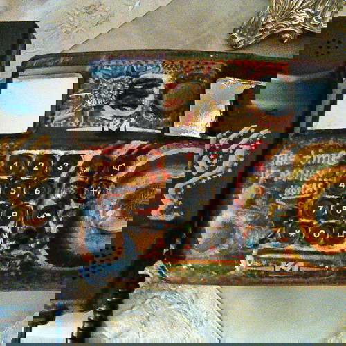 Τηλέφωνο έργο τέχνης ζωγραφισμένο στο χέρι, μοναδικό και περίεργο