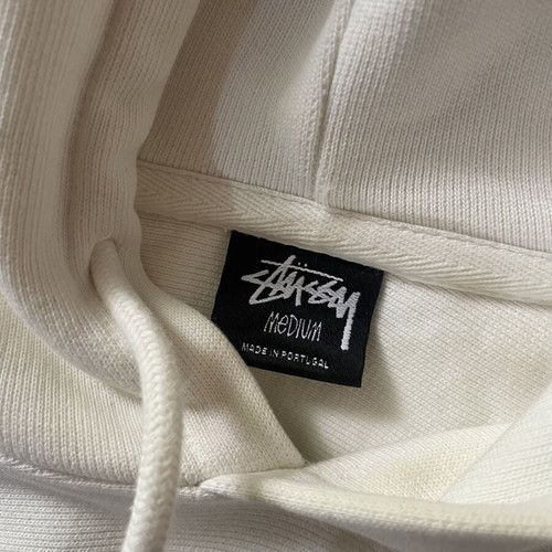Stussy 8 Ball Hoodie new without tags, tie dye, size M, white beige