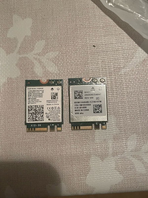 Wi-Fi and Bluetooth laptop modules used, pack of 2, M.2