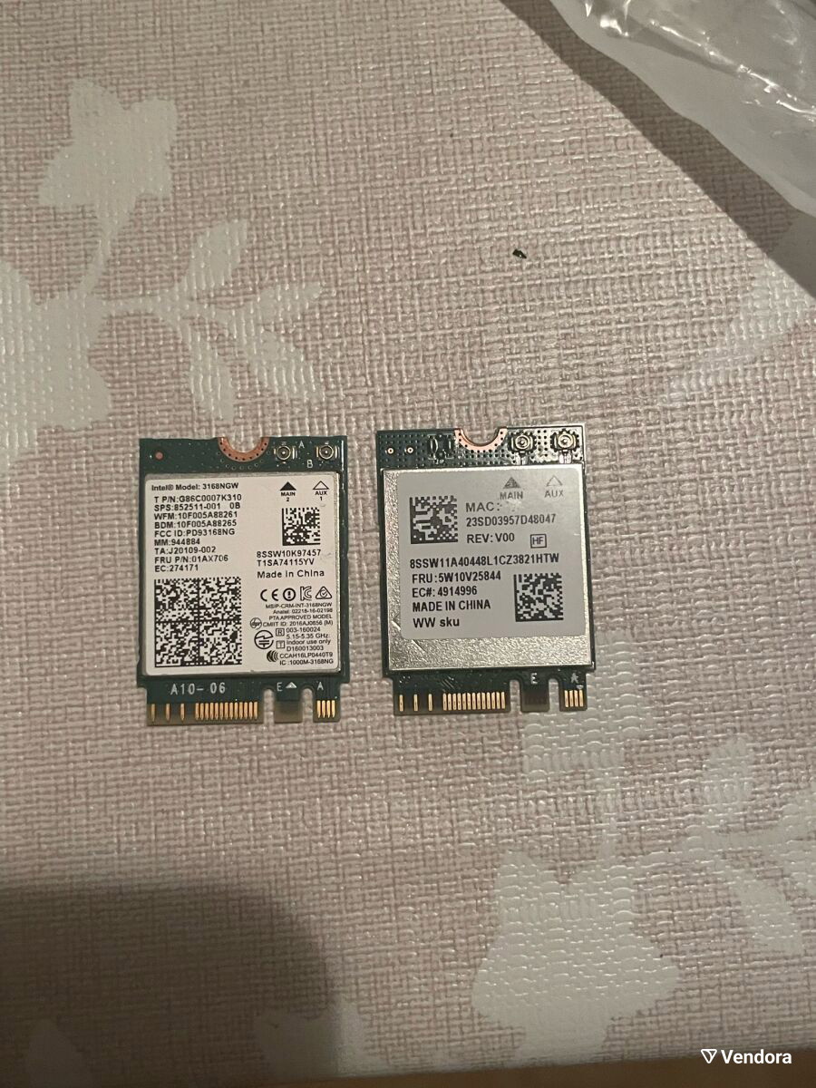 Wi-Fi and Bluetooth laptop modules used,… - € 12,00 - Vendora.cy