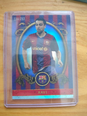 Topps Barcelona team set Xavi vintage like new